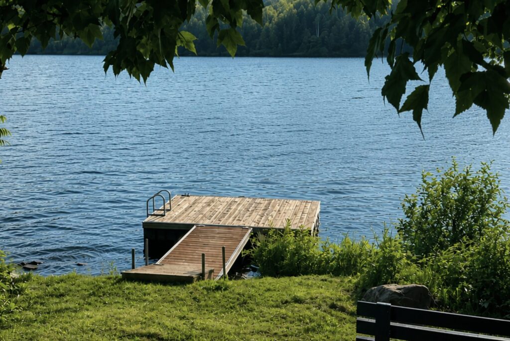 quai sur rivière